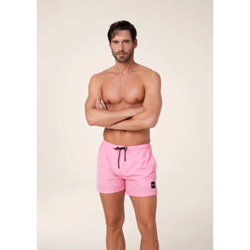 F**k Kort Eenkleurig Pink Heren