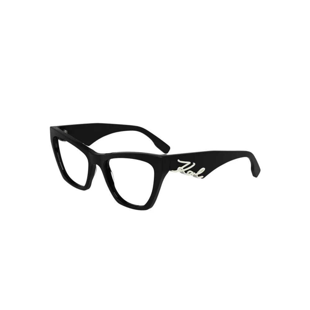Karl Lagerfeld Black Glasses, Female, 54 Mm, Kl6171 001 Optical Frame