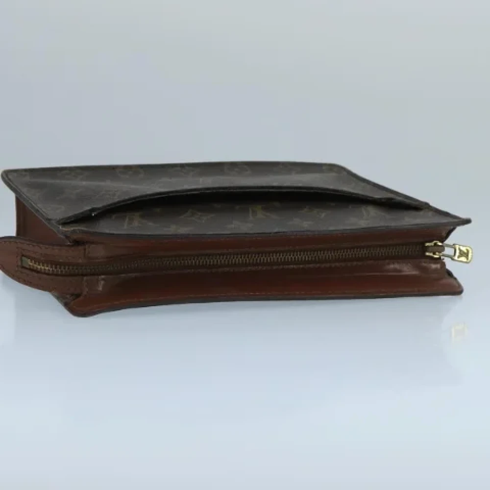 Louis Vuitton Vintage Pre-owned Canvas clutches Brown Dames