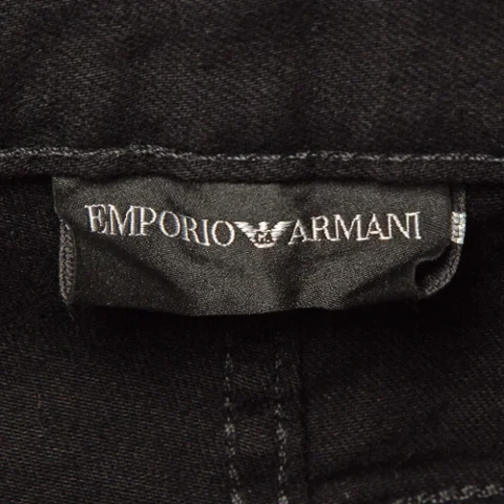 Armani Pre-owned Denim jeans Black Heren