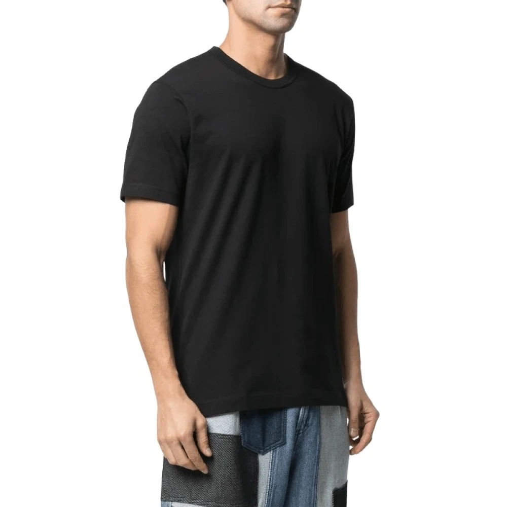 Comme des Garçons Katoenen Crewneck T-shirt Black Heren