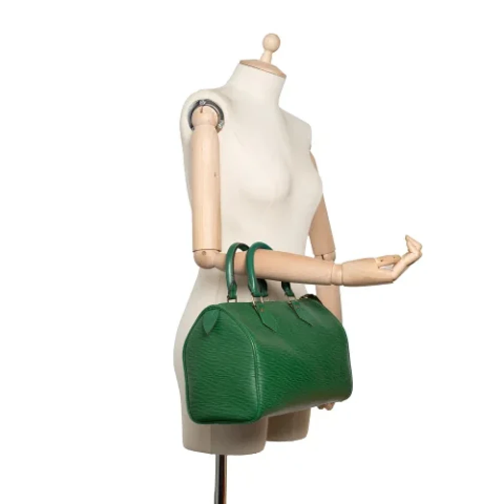 Louis Vuitton Vintage Pre-owned Leather handbags Green Dames