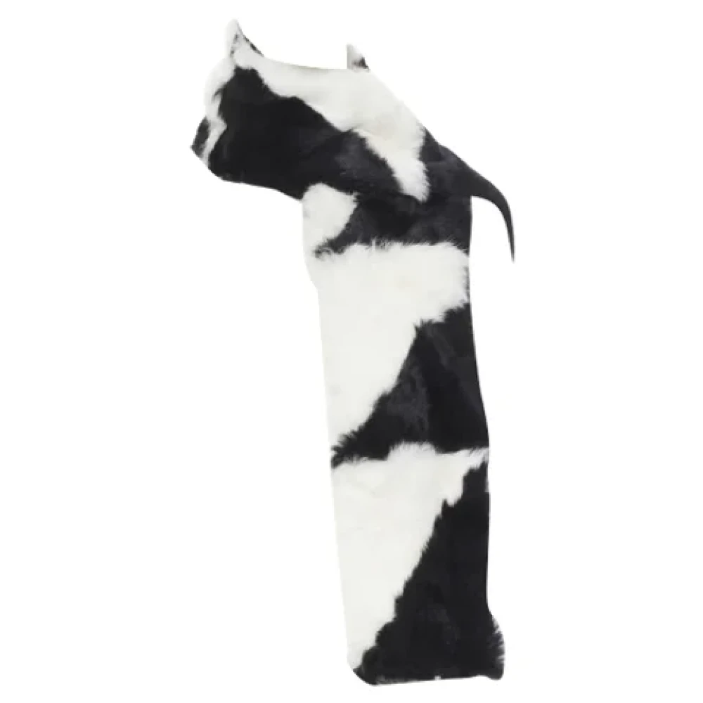 Dior Vintage Pre-owned Fabric scarves Black Dames