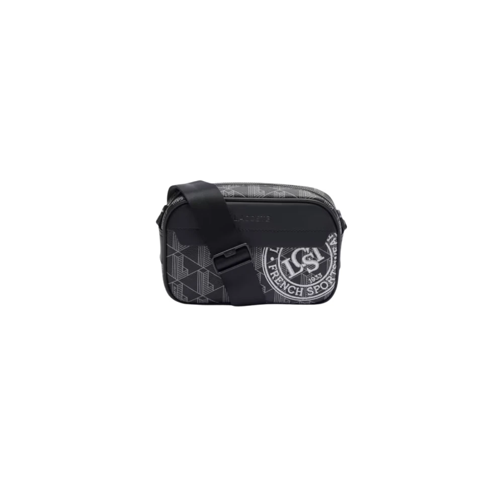 Lacoste Monogram Reporter Tas Blend Design Black Heren