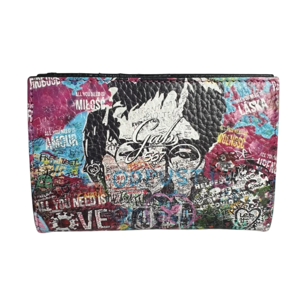 Gabs Women's Multicolor Wallets & Cardholders, One Size, Travel-Themed Leather Coin Purse Pink