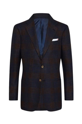Cashmere Overcheck Jacket