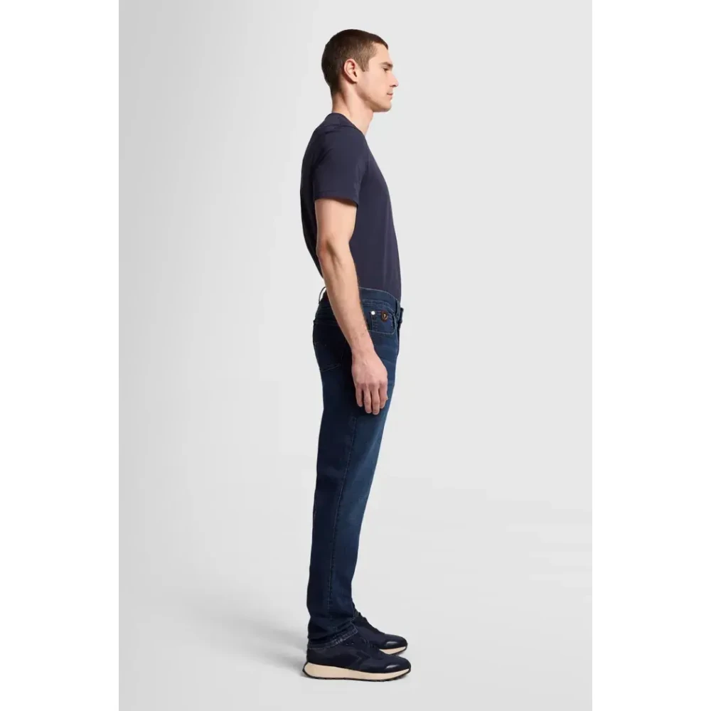 7 For All Mankind Slim Fit Jeans Donkerblauw Blue Heren