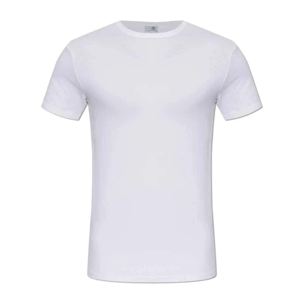 Mm6 Maison Margiela Herren Weiß Oberteile, Mgröße: