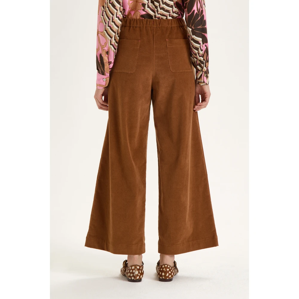 Maliparmi Baby Cord Broek Brown Dames
