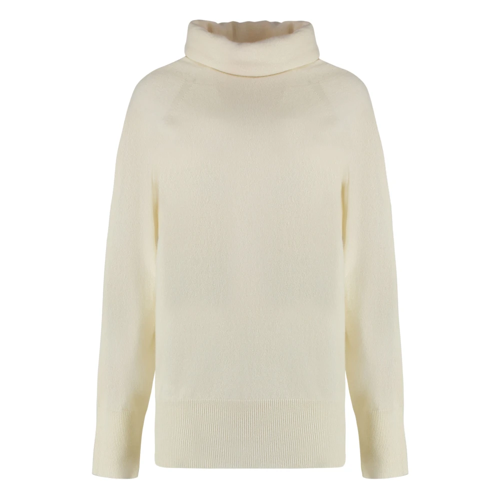 Malo Luxe Cashmere Turtleneck Pullover Beige Dames