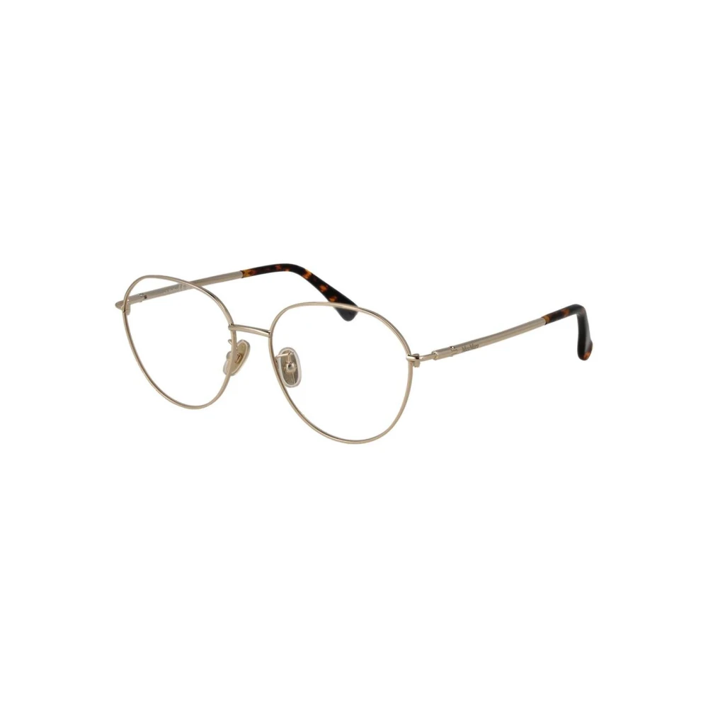 Max Mara Women's Yellow Gold Optical Frames - Glasses - One Size - Accessories