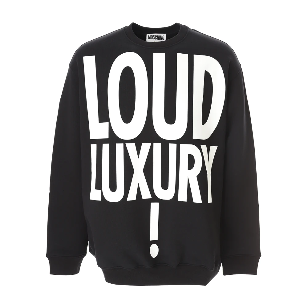 Moschino Loud Luxury Sweatshirt Zwart Black Heren