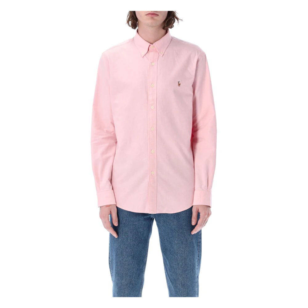 Polo Ralph Lauren Op Maat Gemaakt Overhemd voor Perfecte Pasvorm Pink Heren