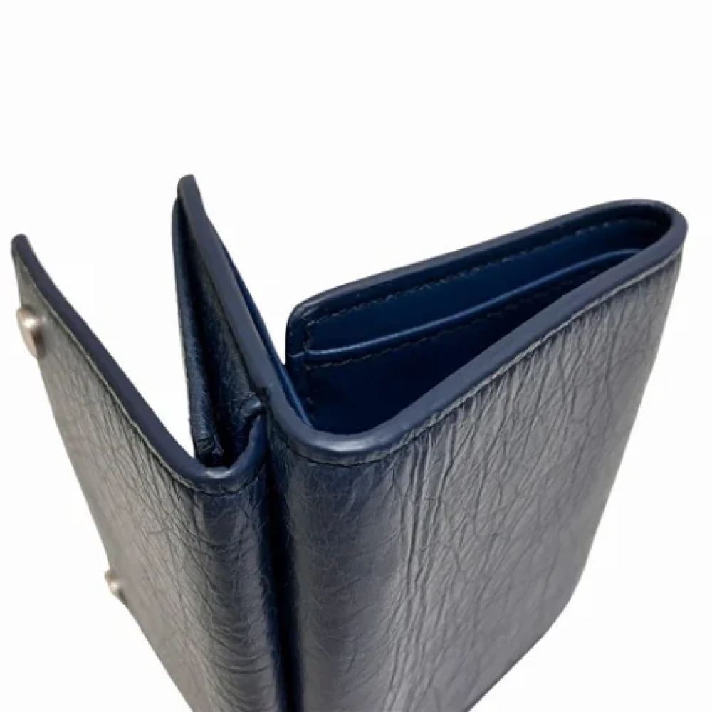 Balenciaga Vintage Pre-owned Leather wallets Blue Dames