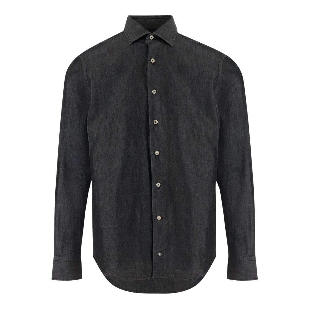 Alessandro Gherardi Men's Gray Cotton Shirt