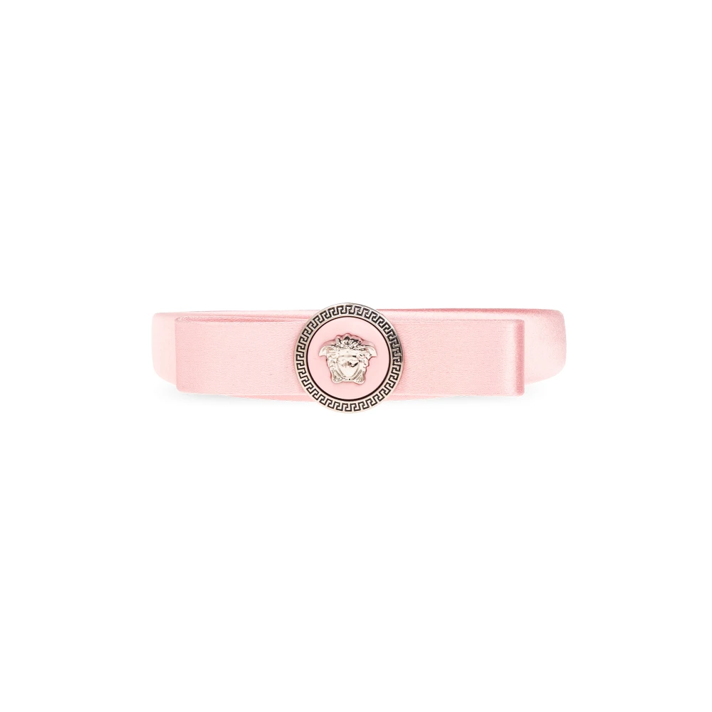 Versace Satijnen haarband Pink Dames