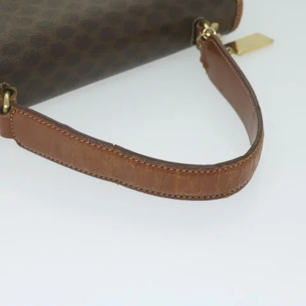 Celine Vintage Pre-owned Leather handbags Brown Dames