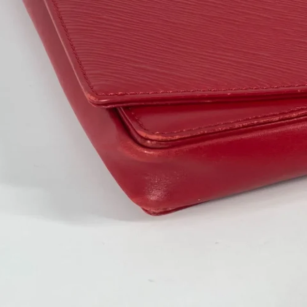 Louis Vuitton Vintage Pre-owned Leather wallets Red Dames