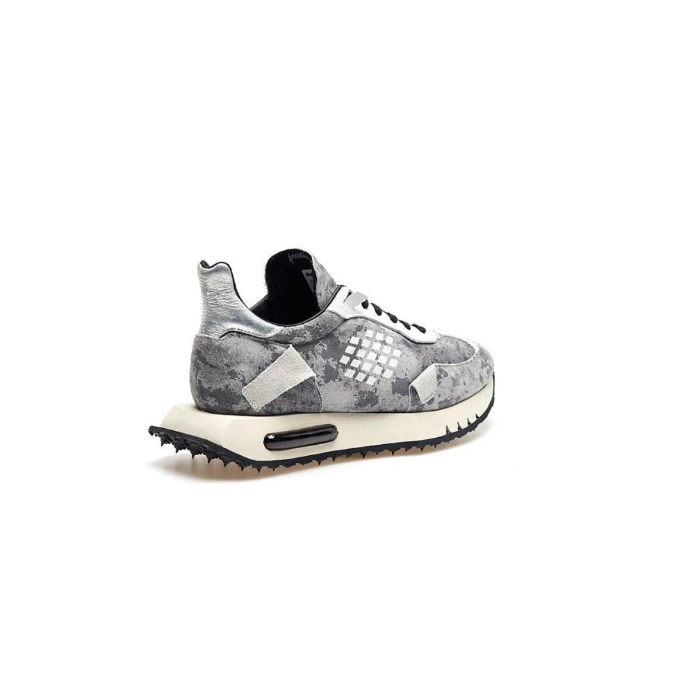 Be Positive Zilveren Wing Reflecterende Sneakers Gray Heren