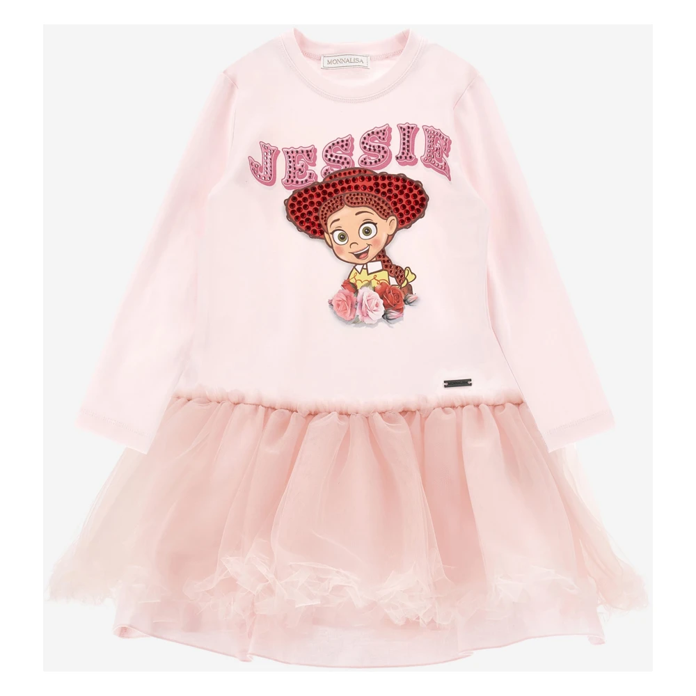 Monnalisa Disney Toy Story Jessie T-Shirt Dress - Unisex - Kids Occasion Wear - Pink - 5 Y - Kids