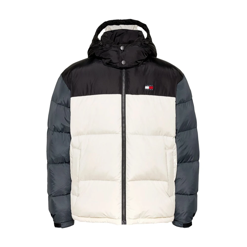 Tommy Jeans Stijlvolle Jas voor Mannen White Heren