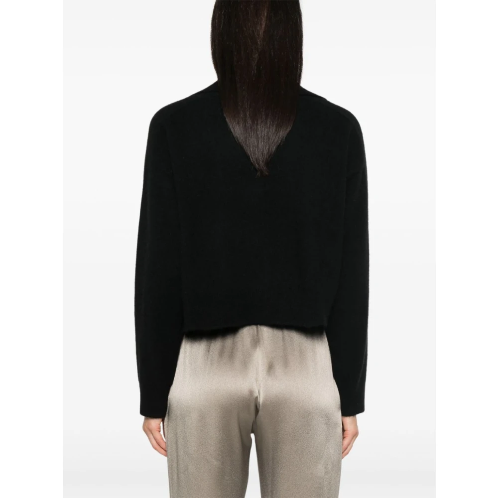 Loulou Studio Zwarte Kraag Cardigan Sweater Black Dames