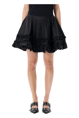 Duchesse Nylon Mini Skirt