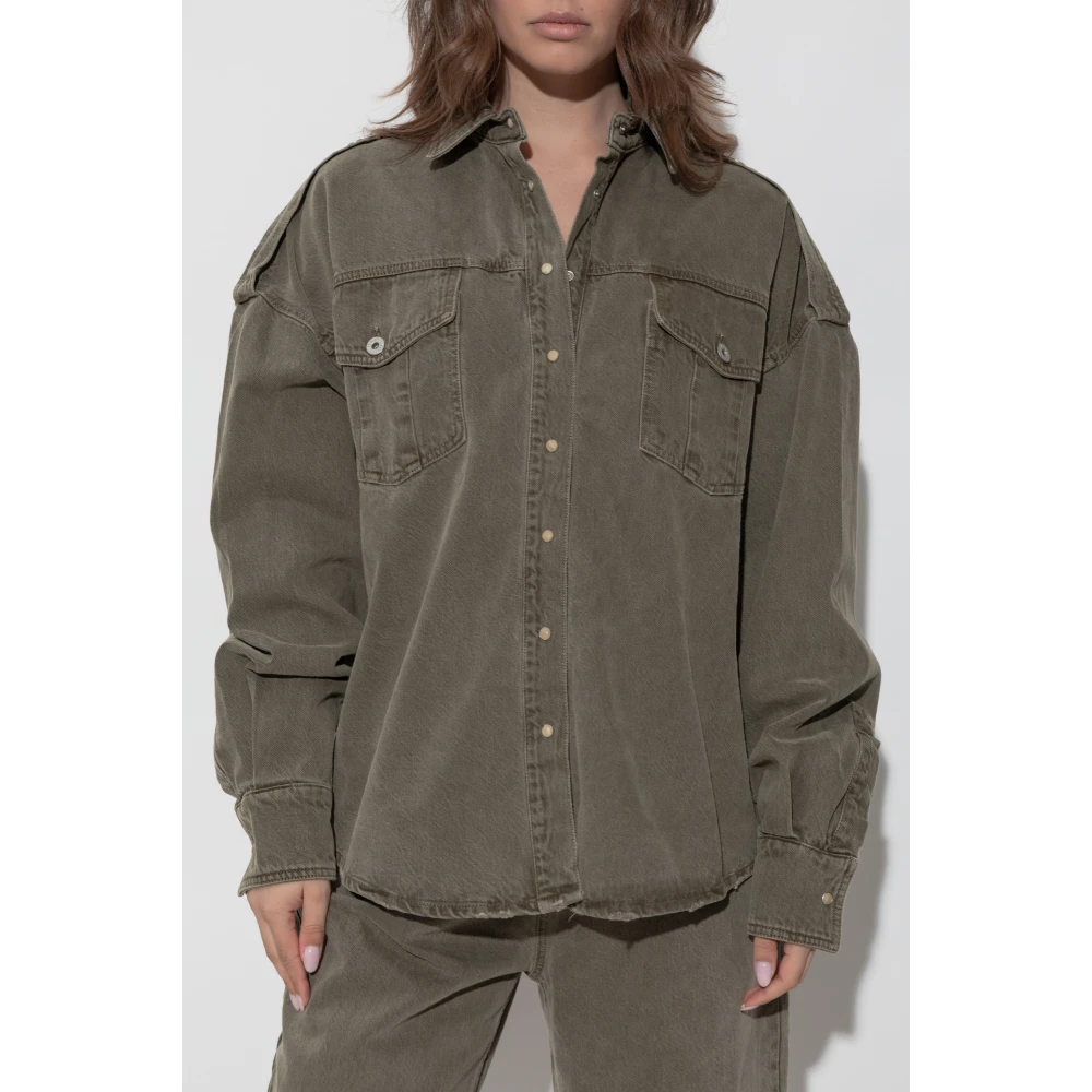 Halfboy Denim overhemd Gray Dames