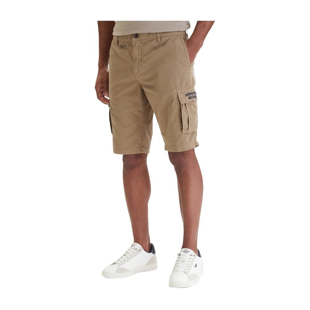 Aeronautica Militare Men's Green Casual Shorts, Xl, Casual Bermuda Shorts