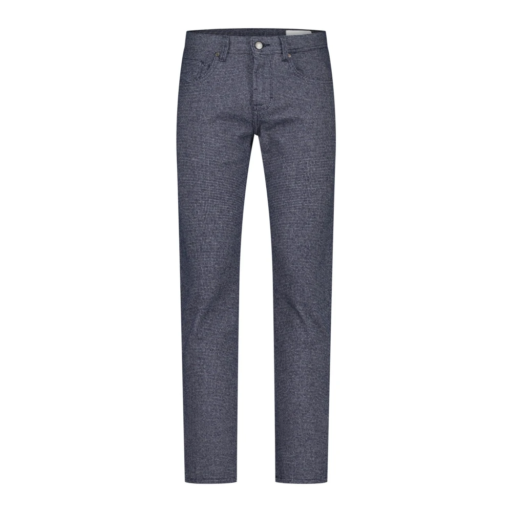 BALDESSARINI Katoenen broek Regular-Fit Ritssluiting & knoopsluiting 5-Pocket-stijl Gray Heren