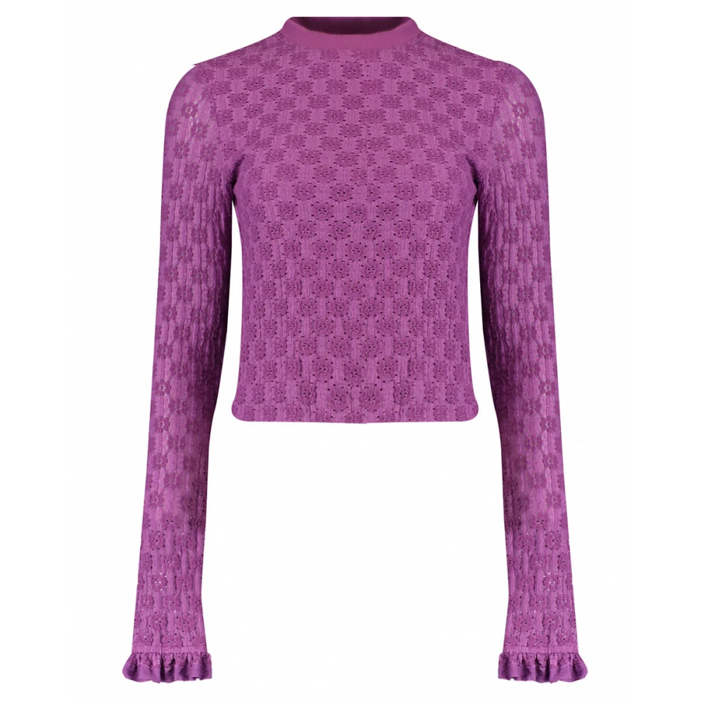 Harper & Yve Lange Mouw Top Fenn-Ls Purple Dames