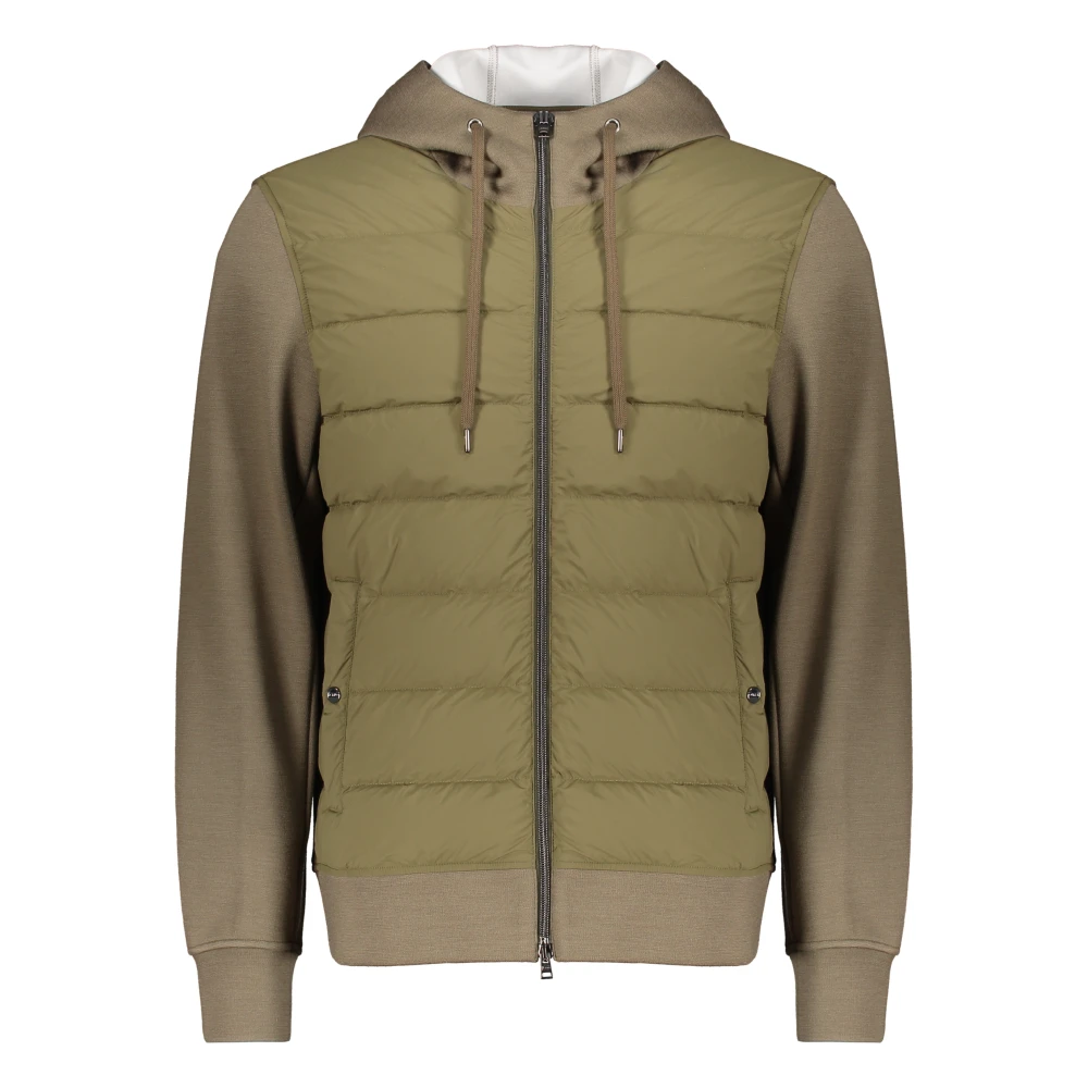 Herno Men's Green Quilted Panel Jacket - Down Jackets - M - Jackets