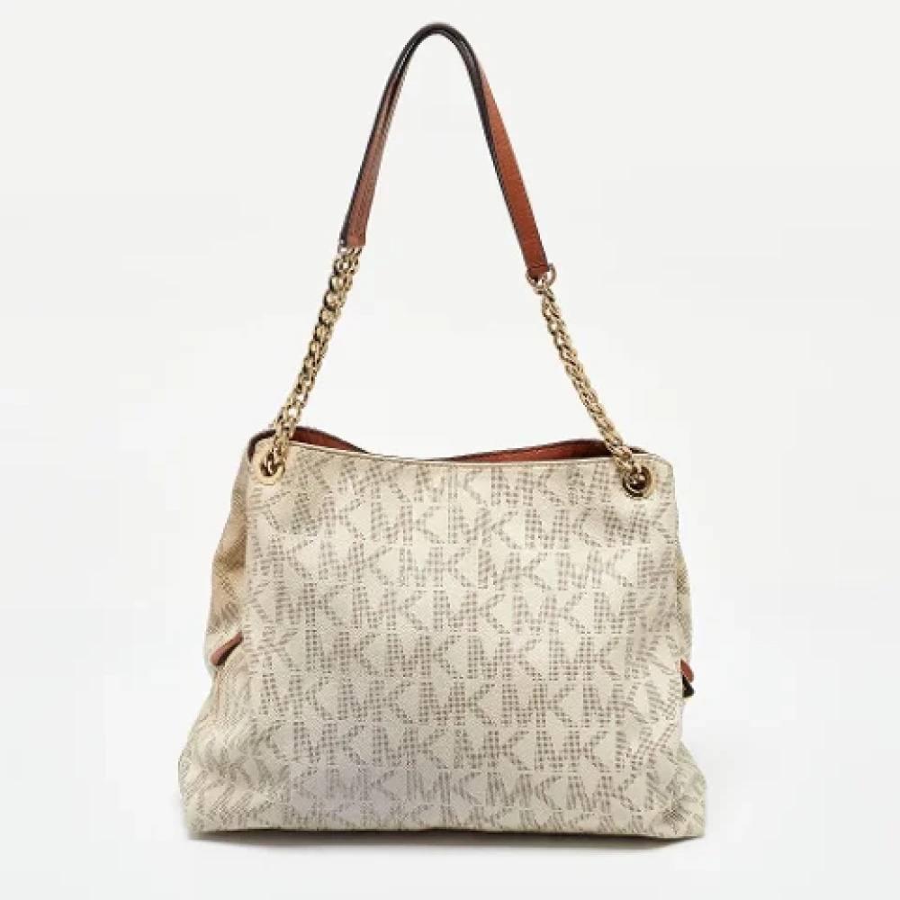 Michael Kors Pre-owned Leather shoulder-bags White Dames