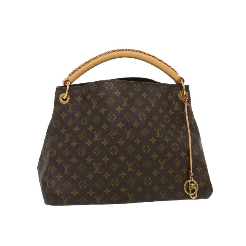 Tweedehands Bruin Doek Louis Vuitton Artsy Handtas Louis Vuitton