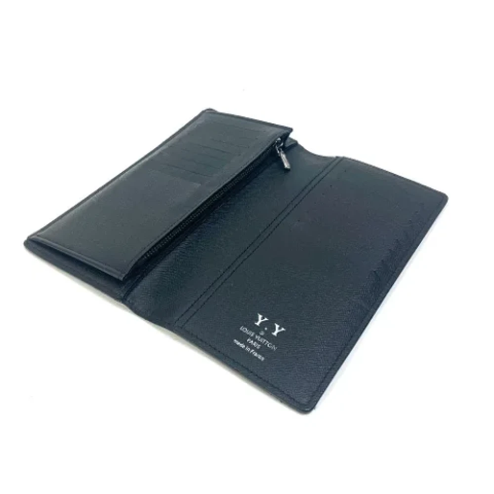 Louis Vuitton Vintage Pre-owned Cotton wallets Black Dames