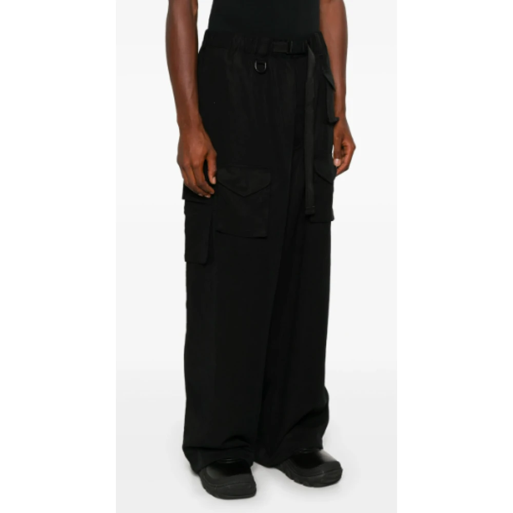 Y-3 Zwarte Cargo Broek Black Heren