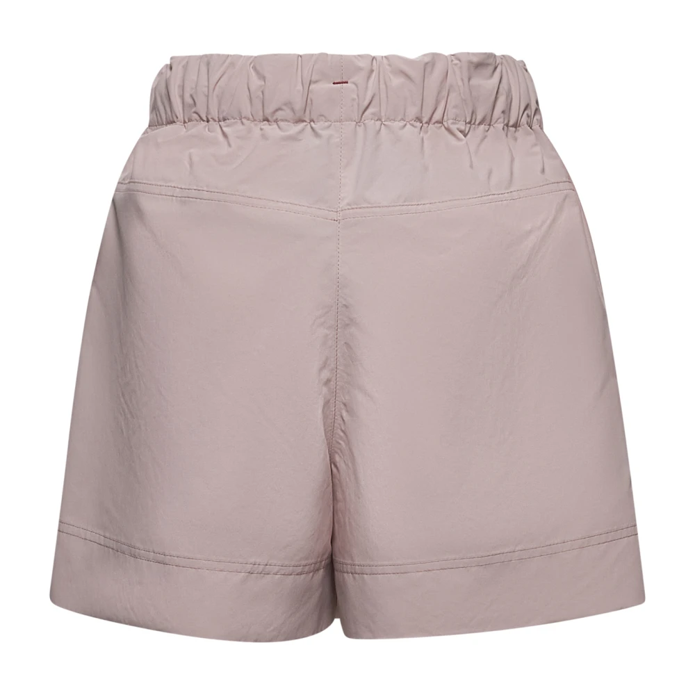 Moncler Roze Technische Froissé Shorts Pink Dames