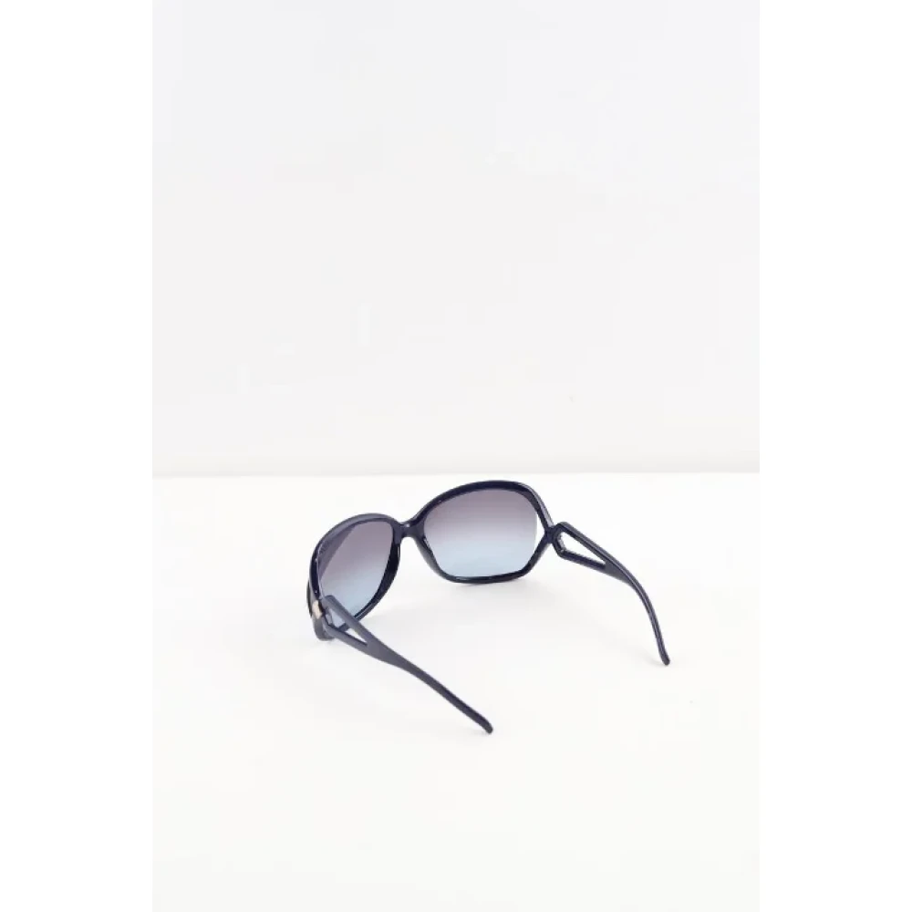 Dior Vintage Pre-owned Plastic sunglasses Blue Dames