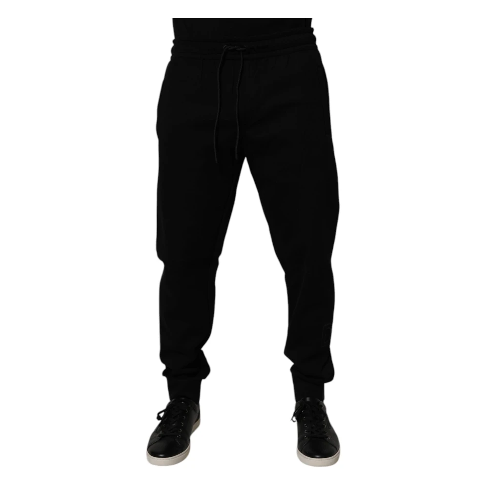 Dolce & Gabbana Men's Black Cotton Blend Jogger Sweatpants