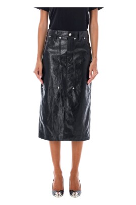 black-midi-skirt-with-patent-fabric