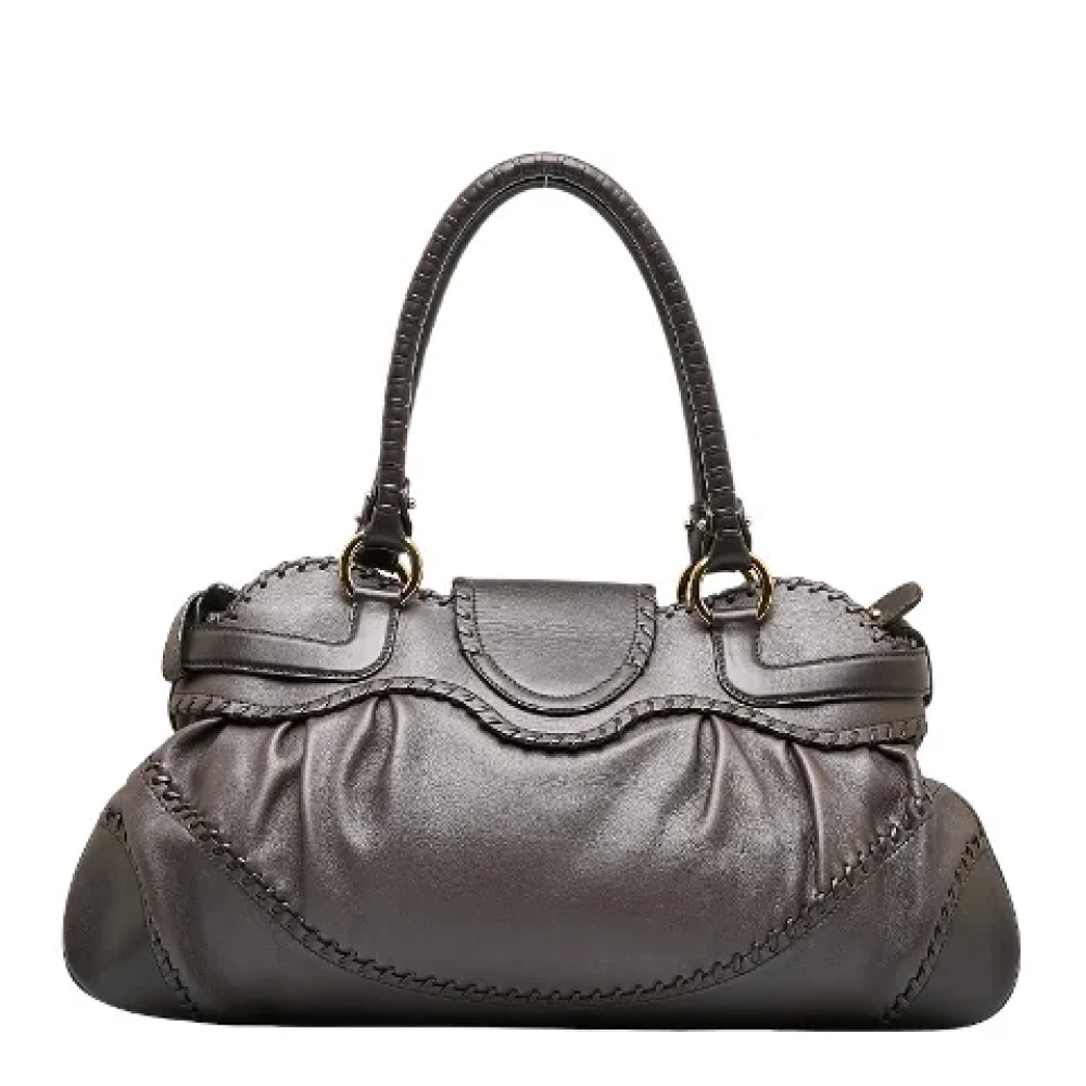 Salvatore Ferragamo Pre-owned Leather shoulder-bags Brown Dames