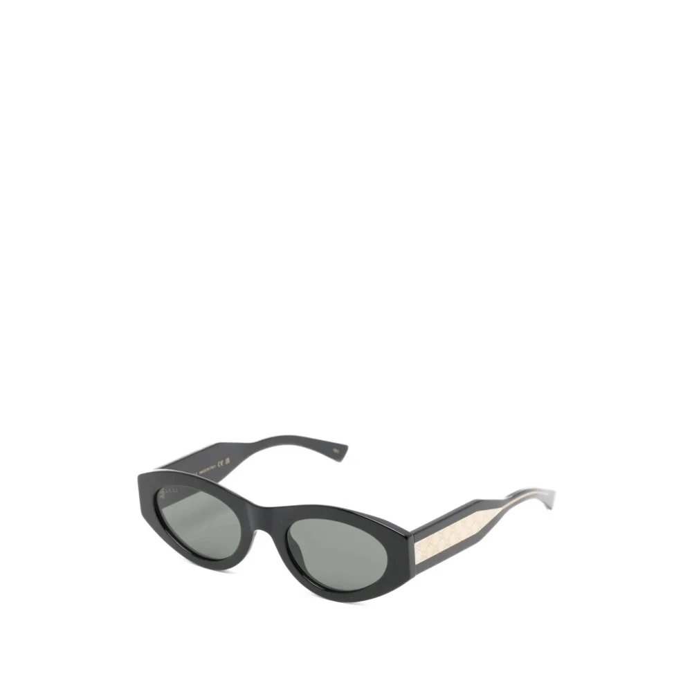 Gucci Women's Black Sunglasses, 52 Mm, Oval Frame Sunglasses
