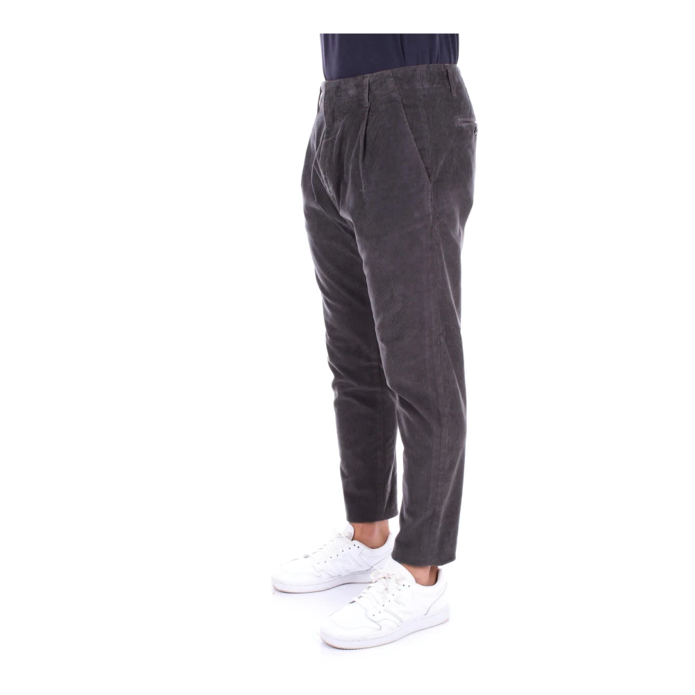 Dondup Grijze Broek met Logo en Zakken Gray Heren