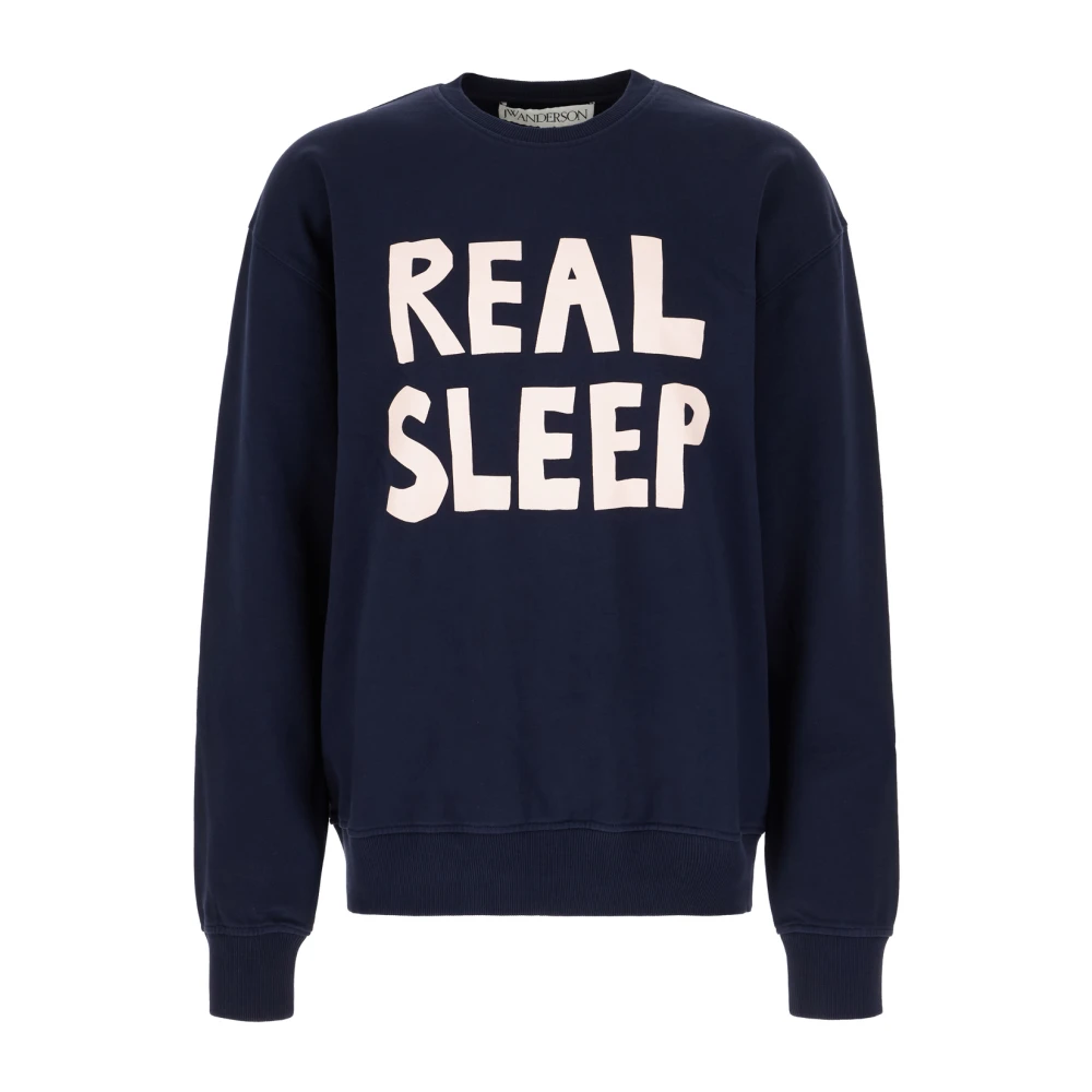 JW Anderson Stijlvolle Sweatshirts voor een Moderne Look Blue Heren