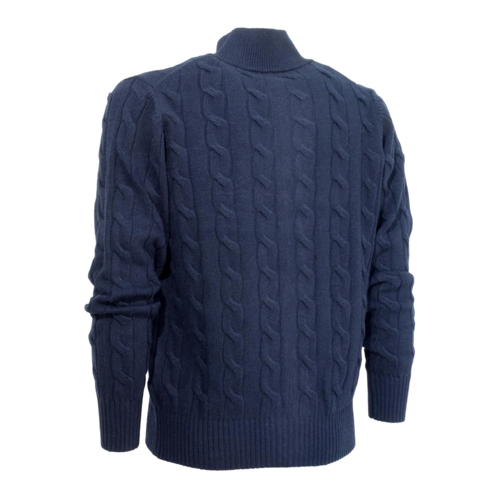 Cashmere Company Morbidomaglia Cardigan Blue Heren