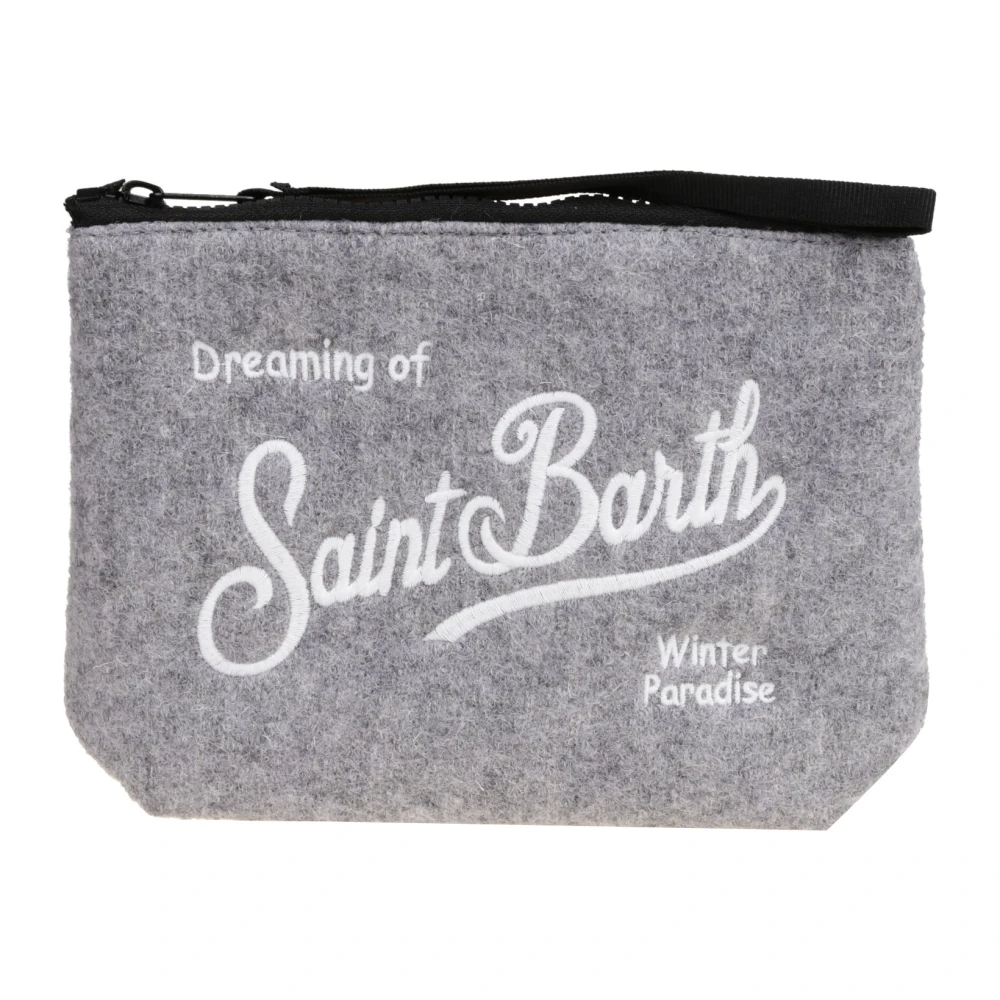 MC2 Saint Barth Wollen Aline W Clutch Gray Dames