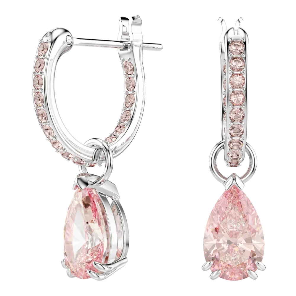 Swarovski Attract Drop-Ohrhänger, Tropfenschliff, Rhodiniert Rosa - Bild 2
