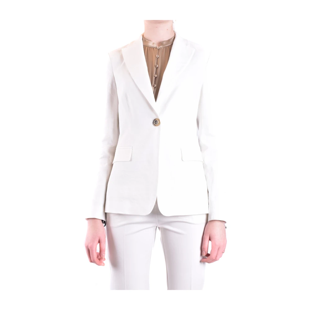 Pinko Femme Blanc Vestes, Taille: 36 Fr Blazer