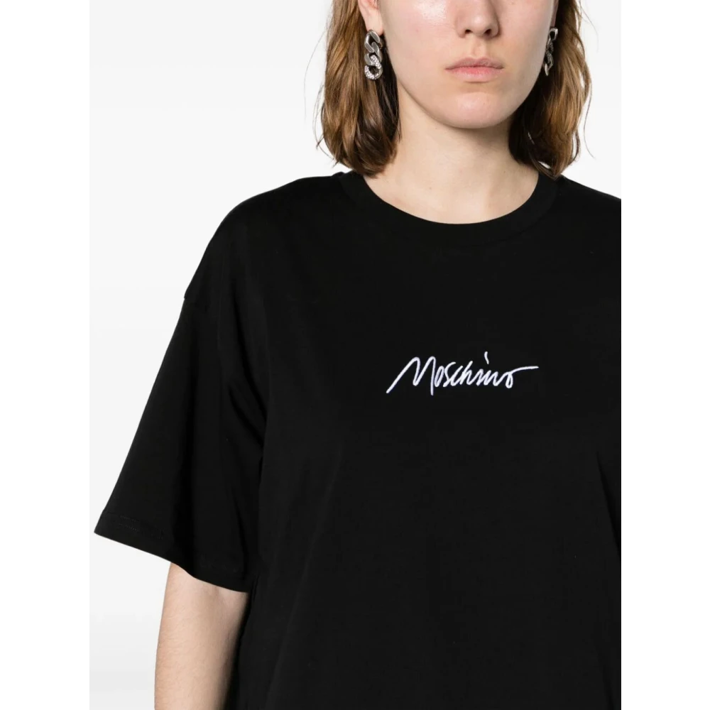 Moschino Casual Katoenen T-shirt Black Dames
