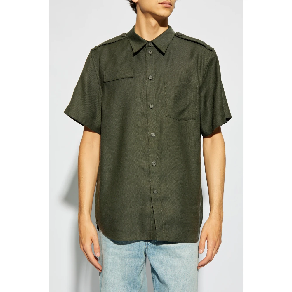 Helmut Lang Kortemouwenshirt Green Heren